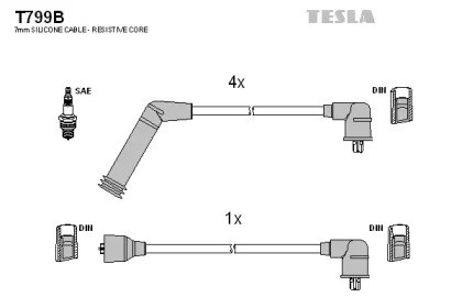Проводи високовольтні T799B TESLA