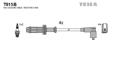 Оригінал bosch комплект проводів запалення T815B