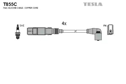 Дріт високовольтний T855C TESLA