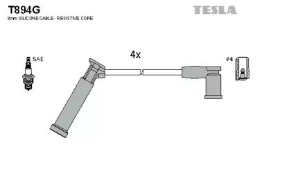 Проводи високовольтні T894G TESLA