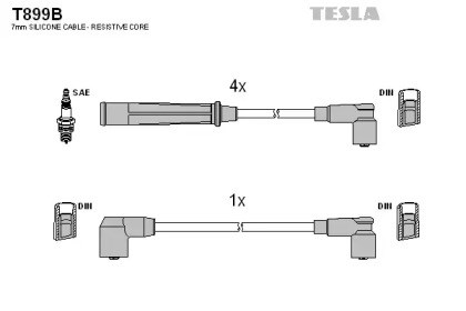 Високовольтні провода tesla t899b T899B