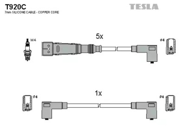 Дроти запалювання T920C TESLA