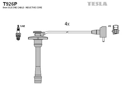 Проводи високовольтні T926P TESLA