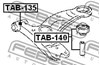 Сайлентблок нижнього переднього важеля TAB135 FEBEST