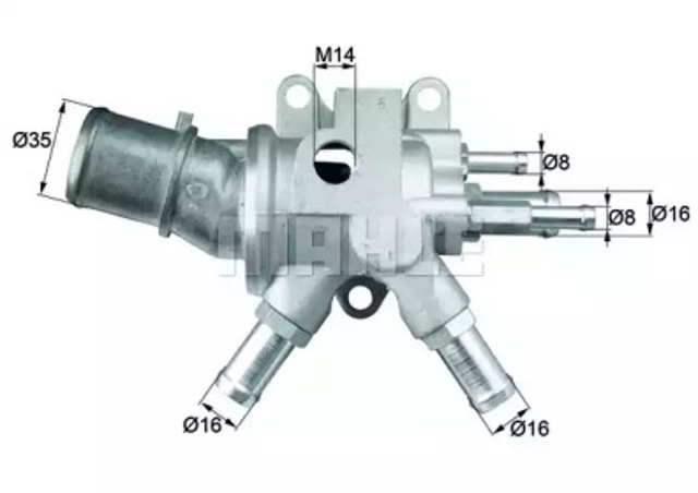 Корпус термостата в зборі TI14780 MAHLE