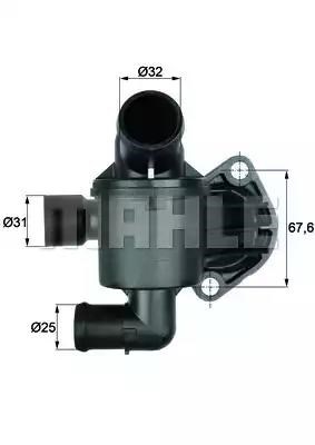 Термостат TI3587 MAHLE
