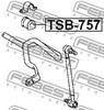 Втулка стійки стабілізатора TSB757 FEBEST