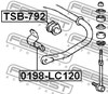 Втулка стабілізатора заднього TSB792 FEBEST