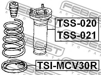 Прокладка пружини(оригінал 100% ціна з доставкою!) TSI-MCV30R