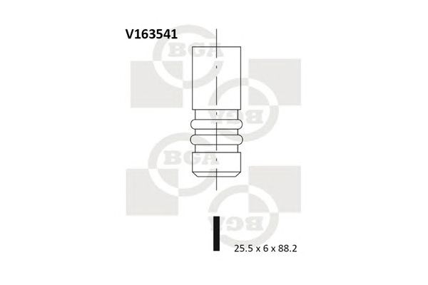 Клапан випускний V163541 BGA