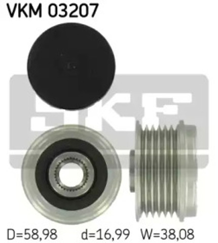 Обгонна муфта генератора VKM03207 SKF