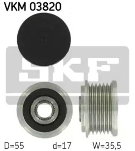 Шків генератора VKM03820 SKF