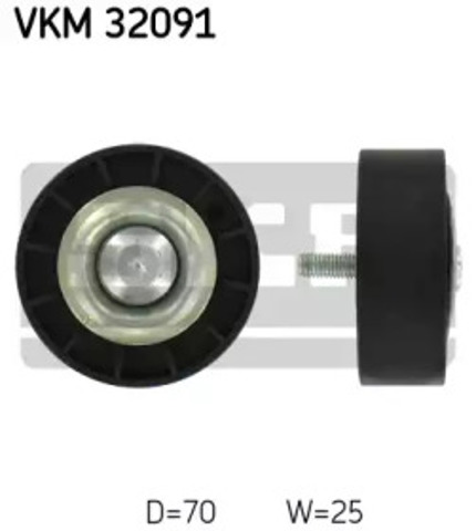 Ролик натягувача приводного ременя VKM32091 SKF