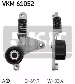 Натяжний ролик VKM61052 SKF
