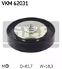 Ролик натягувача приводного ременя VKM62031 SKF
