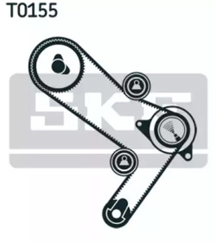 Ремінь ГРМ, комплект VKMA02986 SKF