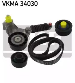Комплект (ремінь+ролики), можливий самовивіз VKMA 34030