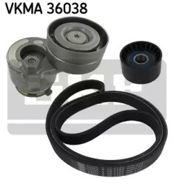 Комплект поліклинового ременя VKMA 36038