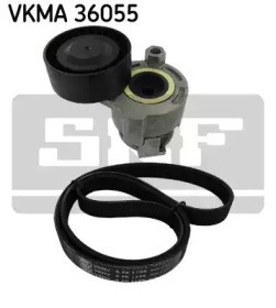 Vkma 36055 skf комплект поликлинових ременів (з роликами) VKMA 36055