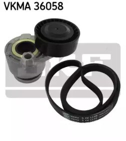 Комплект поліклінового ременя (вир-во ina) VKMA 36058