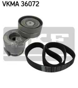 Комплект поліклиновий (ремінь+ролики) VKMA 36072