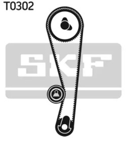 Ремінь ГРМ, комплект VKMA96214 SKF