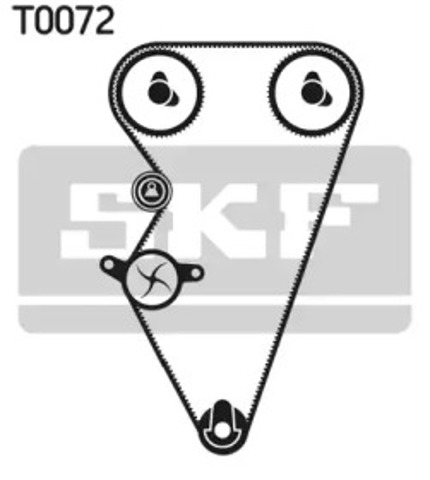 Ремінь ГРМ, комплект VKMC07301 SKF