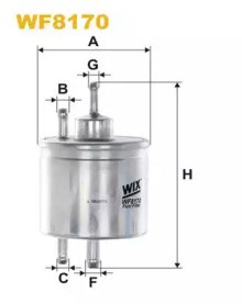 Фільтр тонкого очищення палива WF8170 WIX