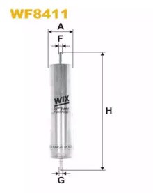 Фільтр тонкого очищення палива WF8411 WIX
