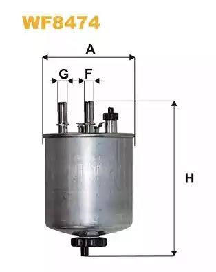 Фільтр палива WF8474 WIX