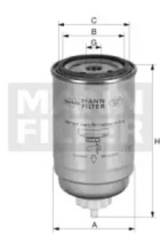 Фільтр тонкого очищення палива WK7162X MANN
