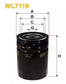 Фільтр масла WL7118 WIX