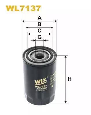 Фільтр масляний WL7137 WIX