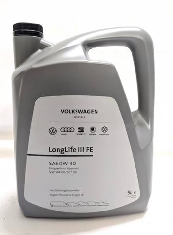 G052195M4 VAG масло моторне синтетическое Longlife III 5W-30, 5л