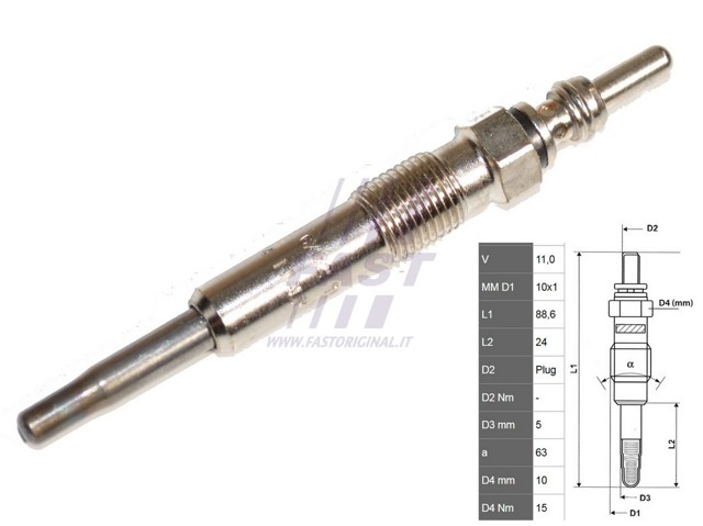 Свіча накалу FT82726 FAST