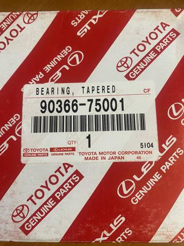 Підшипник диференціалу заднього моста 9036675001 TOYOTA
