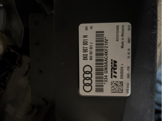 БУ електромеханічного гальма стоянки 8K0907801N VAG