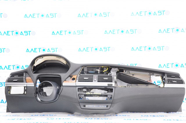 Торпедо передняя панель с airbag bmw x5 e70 07-13 черная 51456974555
