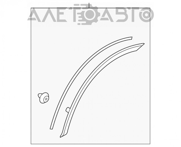 Накладка арки крыла задняя правая перед mitsubishi outlander 14-21 новый oem оригинал 7407A304