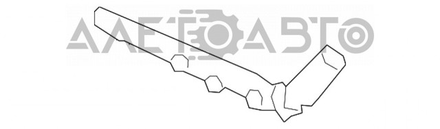 Крепление переднего бампера левое на nissan altima l33 рест. (2015 - 2024) 852213TA0A