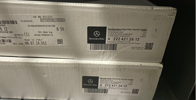 Гальмо дискове переднє A2224212612 MERCEDES