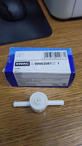Клапан паливний зворотній 99902087 SWAG