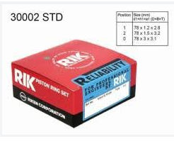Комплект поршневих кілець, STD 30002STD RIKEN