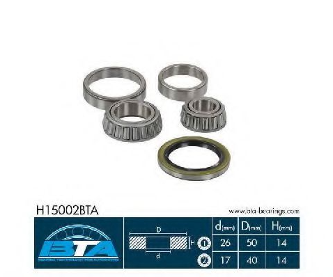 Опорний підшипник H15002BTA BTA