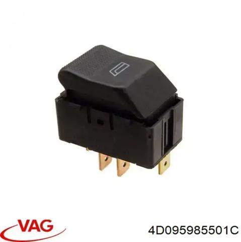 Кнопка вмикання двигуна склопідіймача задня права 4D095985501C VAG