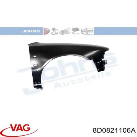 Переднє праве крило 8D0821106A VAG