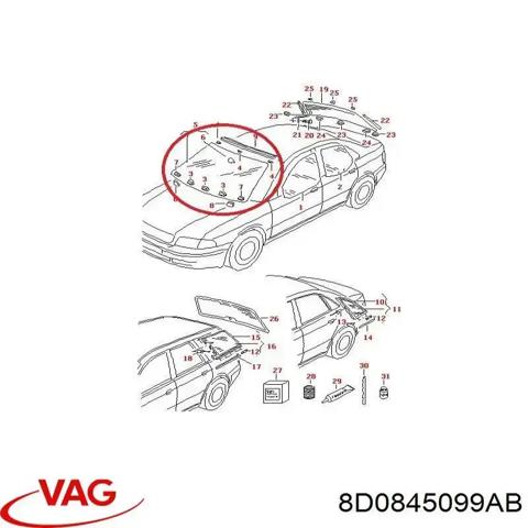 Скло лобове 8D0845099AB VAG