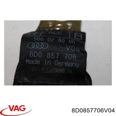 Ремінь безпеки передній правий 8D0857706V04 VAG