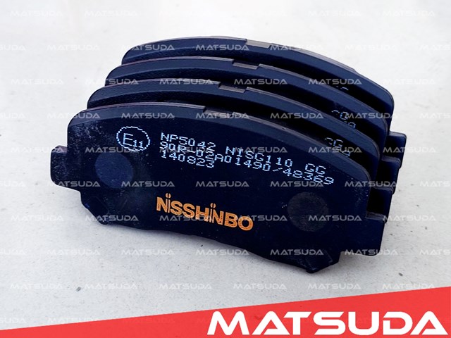 Колодки гальмівні передні, дискові NP5042 NISSHINBO