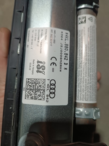 Подушка безпеки (AIRBAG) пасажирська, захисту колін 4KL880842D VAG